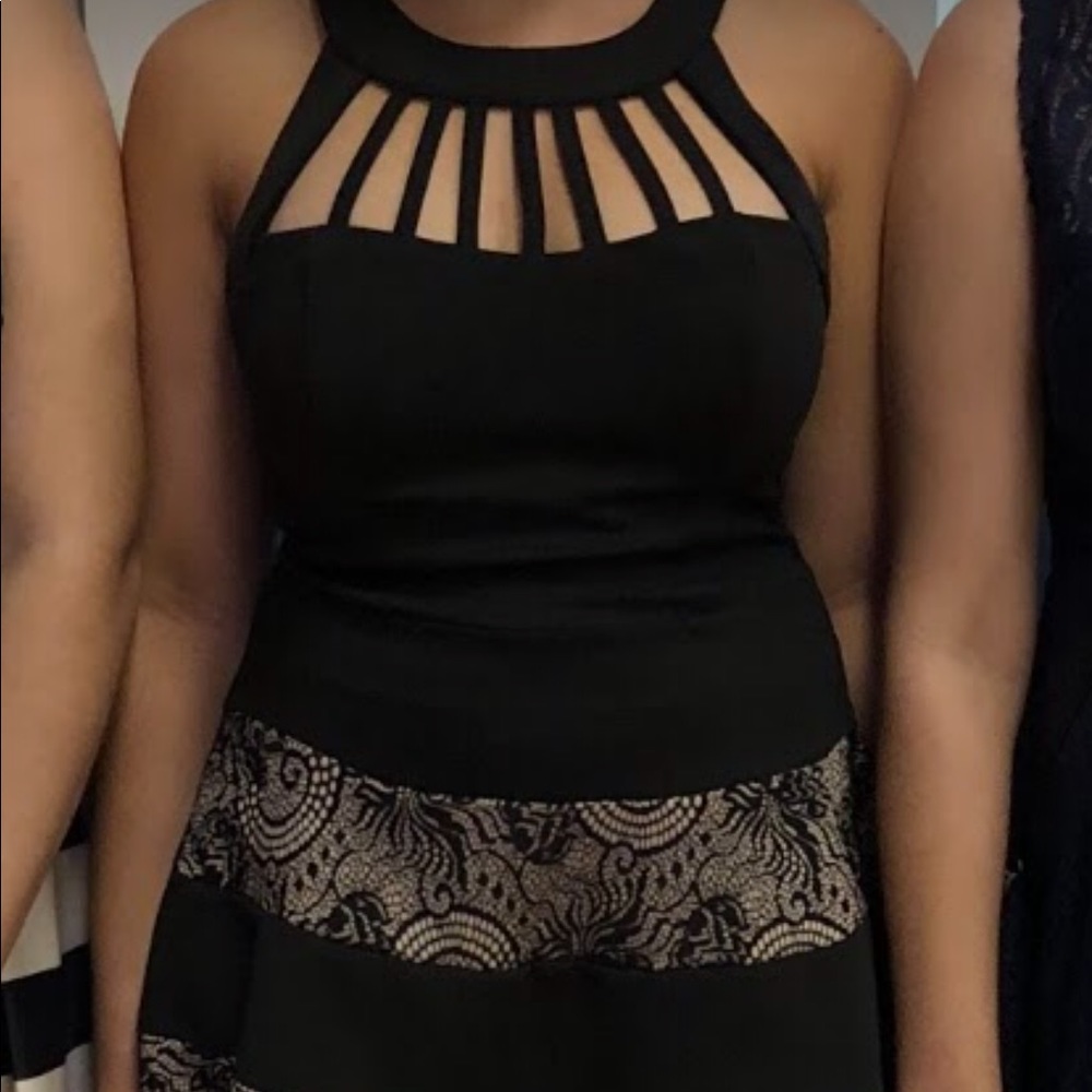 A Black and Tan dress